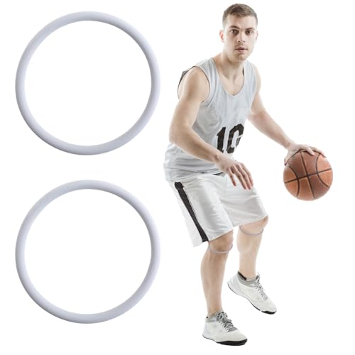 Ptwola 2 Stück Kniebandage zur Patellasehnenunterstützung aus Silikon Patella-Knieorthese Patellasehnenunterstützung Knieband zum Wandern Fußball Basketball Laufen Springer Knie Tennis Kniebeugen von Ptwola