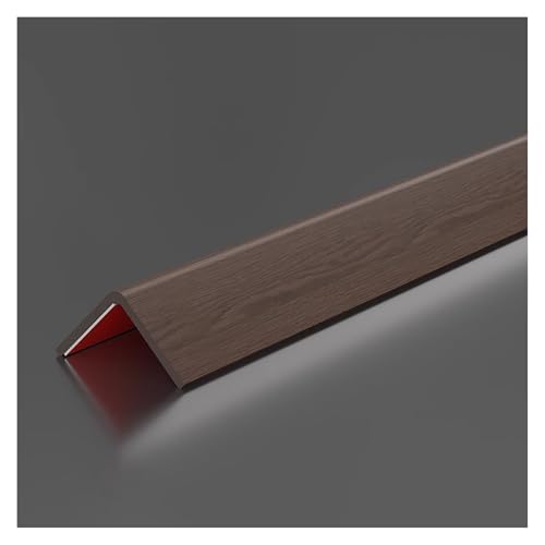 Eckenschutz for Wände, selbstklebender PVC-Eckschutz for Wände, Kantenleiste for Schränke (Walnussfarbe, 1 m)(Walnut Color,1.8m(5.9ft)) von PULaif