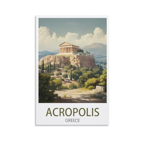 Akropolis Griechenland, Vintage-Reiseposter, Landschaft, 60 x 90 cm, Leinwand, Wandkunst, Poster für Wohnzimmer, Dekoration, Gemälde für Heimdekoration Akropolis Griechenland, Vintage-Reiseposter, Landschaft, 60 x 90 cm, Leinwand, Wandkunst, Poster für Wohnzimmer, Dekoration, Gemälde für Heimdekoration von PuPLuM