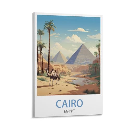 Kairo Ägypten Vintage Reiseposter Landschaft 20 x 30 cm Leinwand Wandkunst Poster für Wohnzimmer Dekor Gemälde für Heimdekoration Kairo Ägypten Vintage Reiseposter Landschaft 20 x 30 cm Leinwand Wandkunst Poster für Wohnzimmer Dekor Gemälde für Heimdekoration von PuPLuM