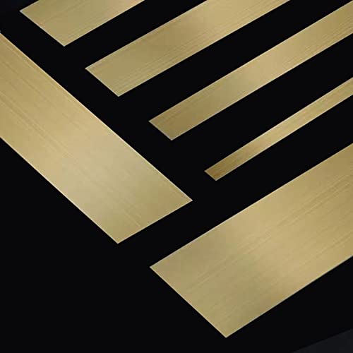 3 Meter Flexible Zierleisten Selbstklebend Metallisch Zierleisten Sparpaket Keramikfliesen Zierleiste Selbstklebend Dichtungsbänder Wasserdicht Schön(Size:Width 3cm/1.2inch ,,Color:Gebürstetes Gold) von PuPLum