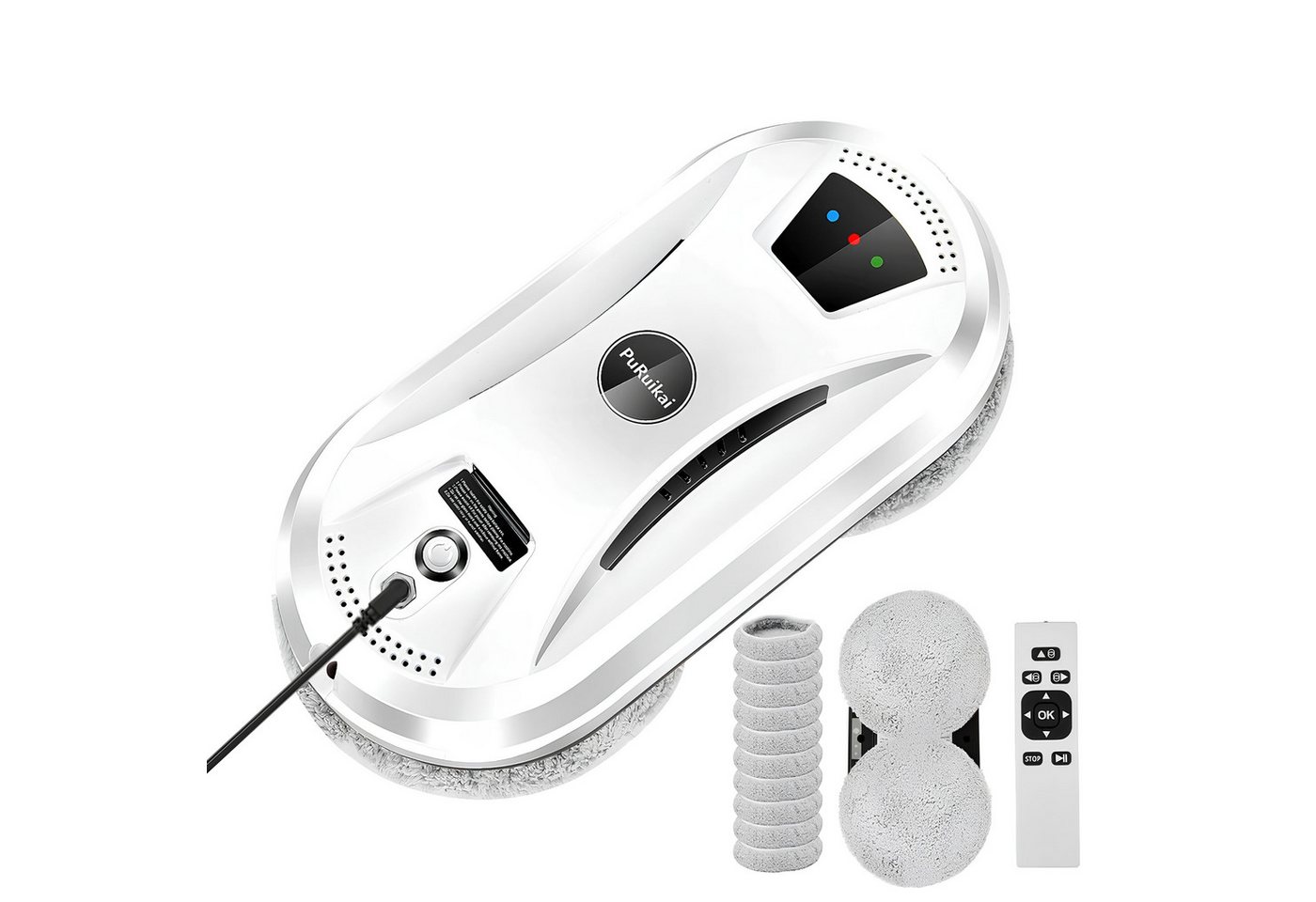 Athlix Akku-Fensterreiniger Fensterputzroboter automatisch Fenster Reiniger Fenster Fliesen, 10 Meter pro Minute, 800W, 150kg Zugkraft Athlix Akku-Fensterreiniger Fensterputzroboter automatisch Fenster Reiniger Fenster Fliesen, 10 Meter pro Minute, 800W, 150kg Zugkraft von Athlix