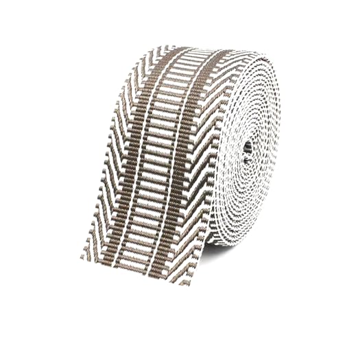 ​​1/10 Meter 38 mm/50 mm Jacquard-Gurtband für Taschen-Schultergurte, dekorative Borten, Tragegurte​​,Aprikose,50 mm - 8 Meter von Puasny