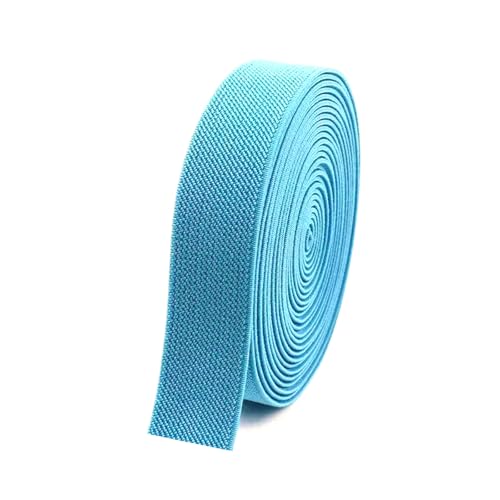 20–50 mm elastisches Band für Hosenbund, DIY-Nähzubehör,Seeblau,25 mm - 5 Meter von Puasny