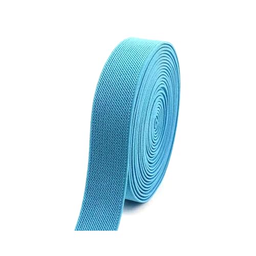 20–50 mm robustes Gummiband zum Nähen von Hosenbund, zur Verstärkung von Kleidergürteln,Seeblau,20 mm, 5 Meter von Puasny