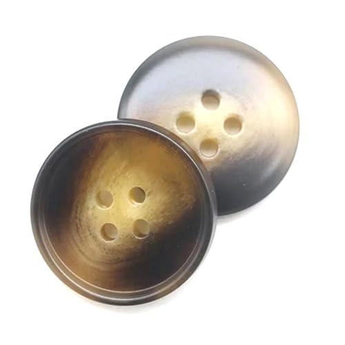 20 Stück Harzknöpfe, 4 Löcher, komplettes Set, 15–25 mm, zum Nähen von Kleidung, dekorativer Kunststoff, handgefertigt,Stil F,30 mm von Puasny