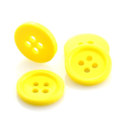 20 Stück runde Harzknöpfe, 15–25 mm, winzige Größe, zum Nähen von Kleidung, Scrapbooking, Kleidungsdekoration, DIY,Farbe J,20 mm von Puasny