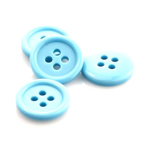 20 Stück runde Harzknöpfe, 15–25 mm, winzige Größe, zum Nähen von Kleidung, Scrapbooking, Kleidungsdekoration, DIY,Farbe O,20 mm von Puasny