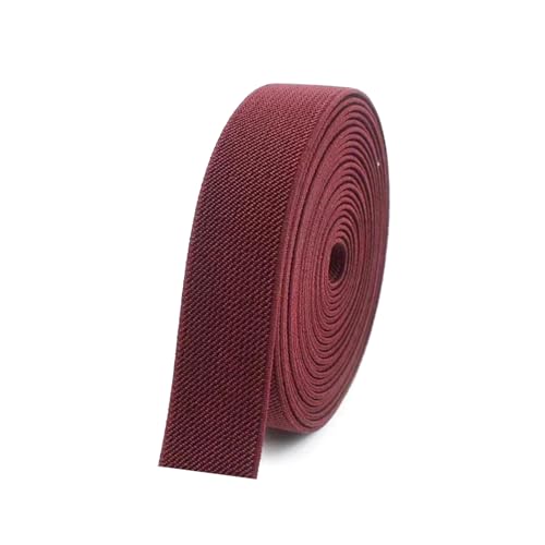 ​​3 Meter 10–50 mm Nylon-Gummiband für Kleidungsstücke, Unterwäschegurte, DIY-Nähzubehör​​,Weinrot Rot,30 mm von Puasny