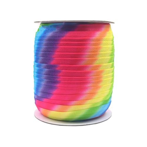 ​​46,6/91,4 m, 20 mm, umklappbares Gummiband mit Leopardenmuster zum Nähen von Kleidern,Stil 5,100 Yards von Puasny