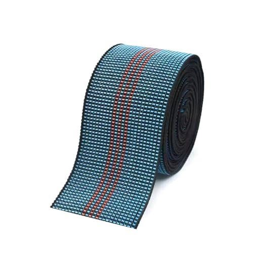 5/10 Meter 50 mm breites elastisches Band für Hosengürtel, Sofa-Rückenlehne, Stretch-Gurtband, Nähen von Schrägbändern,Blau A-Rot 3,10 Meter von Puasny