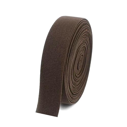 5 Meter 10–50 mm elastisches Band für Riemen, Hosenbund, Tasche, Kleidergürtel, DIY-Nähzubehör​​,Kaffee,20 mm - 5 Meter von Puasny