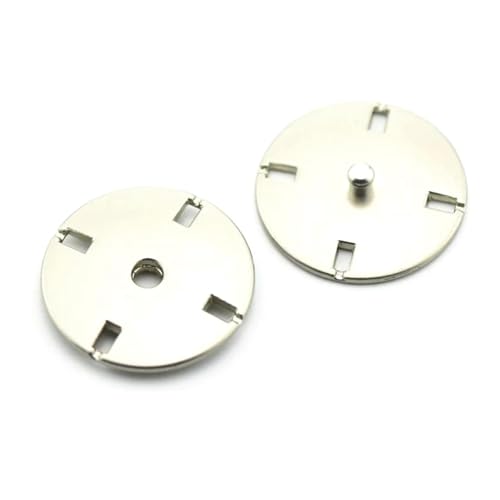 ​​5 Stück 10–25 mm goldene Metall-Druckknöpfe für Mäntel, DIY-Nähen​​,Mattiertes Silber,18 mm von Puasny