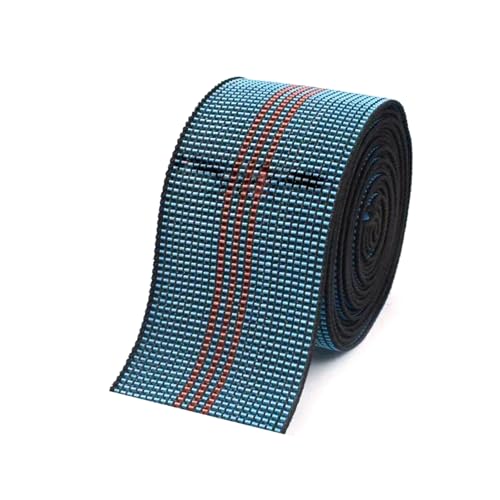 50–70 mm elastisches Band für Sofa-Rückenlehnenkissen, Polster-Stretch-Gurtband, DIY-Zubehör,Blau A-Rot 3,3 Meter - 50 mm von Puasny