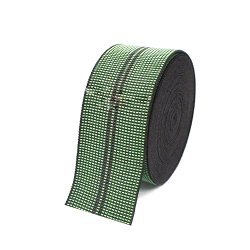 50–70 mm elastisches Band für Sofa-Rückenlehnenkissen, Polster-Stretch-Gurtband, DIY-Zubehör,Grün-Schwarz 2,5 Meter - 50 mm von Puasny