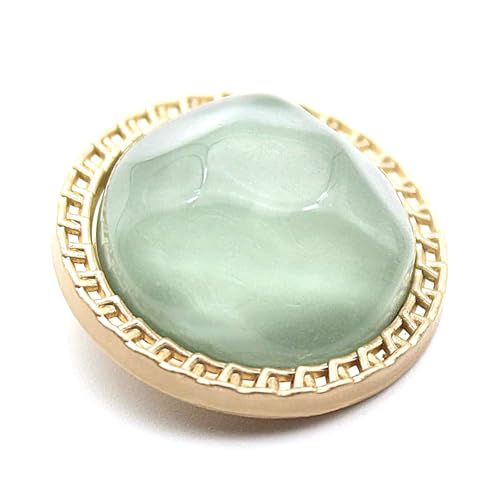 6 Stück Metallknöpfe mit Schaft, quadratisch, rund, zum Nähen von Wintermänteln,Stil L,25 mm von Puasny