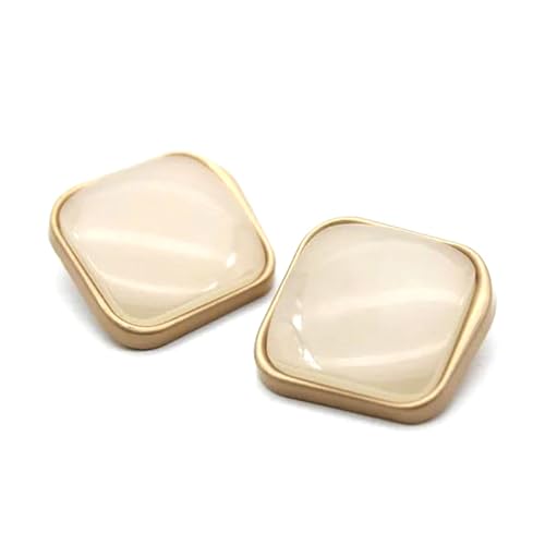 6 Stück Metallknopfabdeckungen für Tweed-Mantel, Kleidung, dekorative Druckknöpfe, DIY-Nähersatz,Antikes Messing,18 mm von Puasny