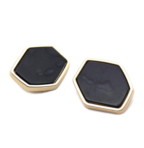 6 Stück Retro-Quadrat-Perlenknöpfe mit Gelee-Textur für Wollmantel-Dekoration, handgefertigte Kleidungsstückschnalle zum Selbermachen,Stil 23,18 mm von Puasny