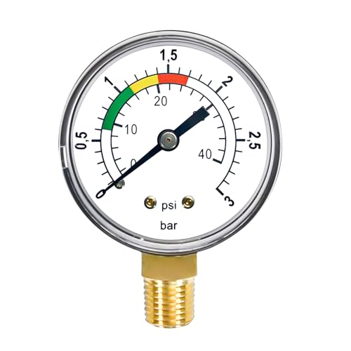 1/4" Manometer Wasserdruck,Manometer,Manometer Sandfilteranlage,Pool Druckmesser,Sandfilteranlage Ersatzteile,Pool-Manometer 1/4",0-3BAR/PSI Präziser Wasserdruckmesser für Pool und Fischteiche 1/4" Manometer Wasserdruck,Manometer,Manometer Sandfilteranlage,Pool Druckmesser,Sandfilteranlage Ersatzteile,Pool-Manometer 1/4",0-3BAR/PSI Präziser Wasserdruckmesser für Pool und Fischteiche von Puasok