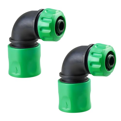 2 Stück Schlauchverbinder, Gartenschlauch verbinder 1/2 Zoll, 90-Grad-Gartenschlauch-Adapter für Gartenbewässerung,Bewässerung, Autowäsche von Puasok