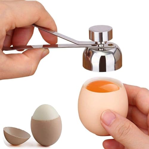 Pubiao Eierköpfer aus Edelstahl, Eieröffner, Küchenhelfer für rohes oder weiches hartgekochtes Ei, spülmaschinenfest Pubiao Eierköpfer aus Edelstahl, Eieröffner, Küchenhelfer für rohes oder weiches hartgekochtes Ei, spülmaschinenfest von Pubiao