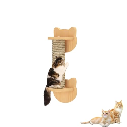 Katzen Wandmöbel für den Innenbereich, Katze Wandelement, Wandregale für Katzen aus Massivholz, Wandstufen für Katzen, Katzennest, Kratzbaum(Size:S2) von Pucaru