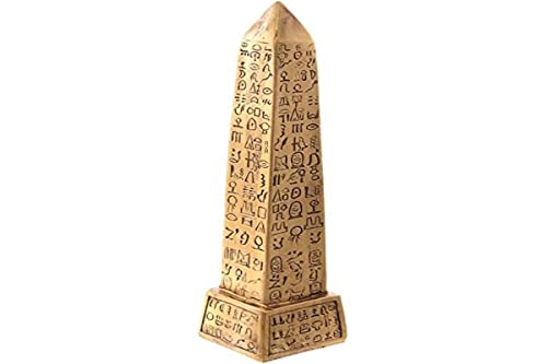 Ägyptischer Obelisk Golden Harz mit Hieroglyphics. Figur Ägyptische. von Puckator