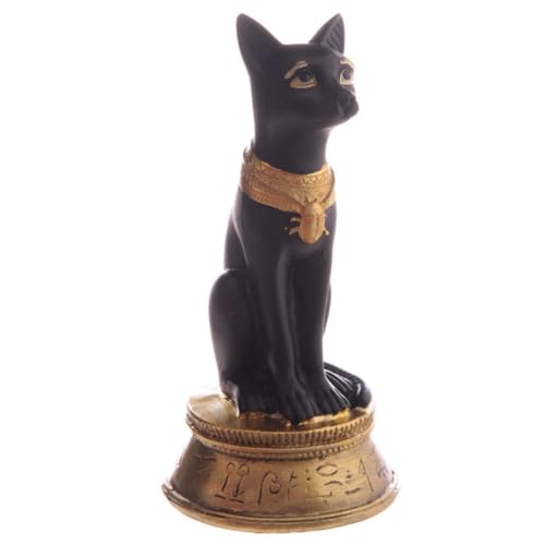 Bastet Statue sitzend schwarz gold 13,5 cm von Puckator