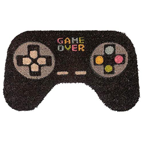 Puckator Controller Fußmatte Game Over, Kokosfaser, Mehrfarbig, Height 1.5cm Width 75cm Depth 45cm von Puckator