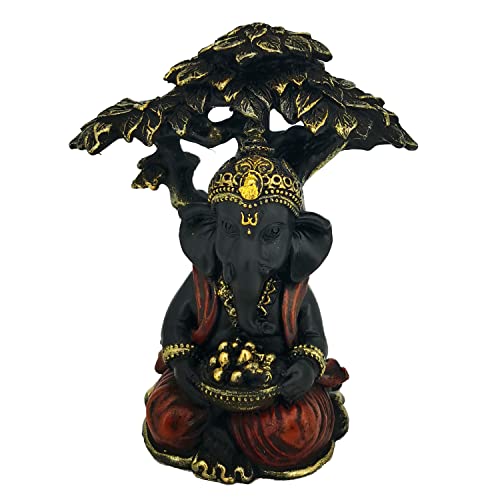 Ganesh Sitz unter Baum - Gold und Schwarz von Puckator