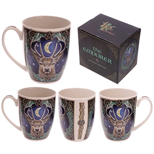 Lisa Parker Kaiser Hirsch Porzellan Tasse Höhe 10cm Breite 11.5cm Tiefe 8cm von Puckator