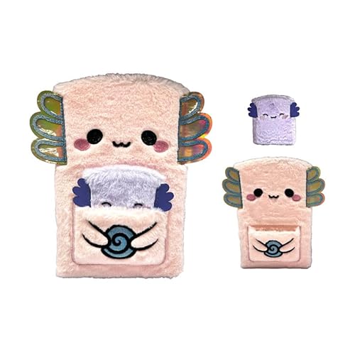Puckator Adoramals Maddie the Axolotl Plush Notebook with Pouch & Mini Notebook - School Teacher Student Homework Study Planner Notepad Collage University Essentials Journals Planners Jotter Uni Gift Puckator Adoramals Maddie the Axolotl Plush Notebook with Pouch & Mini Notebook - School Teacher Student Homework Study Planner Notepad Collage University Essentials Journals Planners Jotter Uni Gift von Puckator