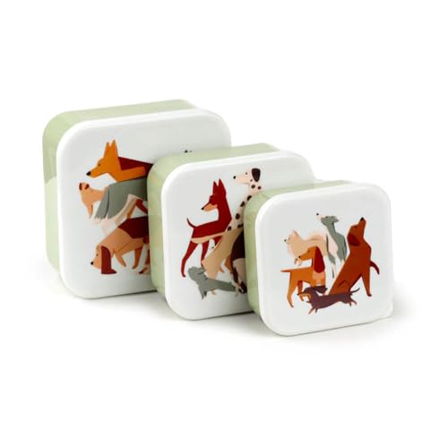 Puckator Barks Dog 3er Set Lunchbox Snacktopf M/L/XL Puckator Barks Dog 3er Set Lunchbox Snacktopf M/L/XL von Puckator