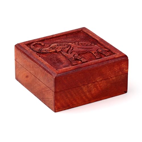 Puckator - Box aus Mangoholz mit geschnitztem Elefant Puckator - Box aus Mangoholz mit geschnitztem Elefant von Puckator