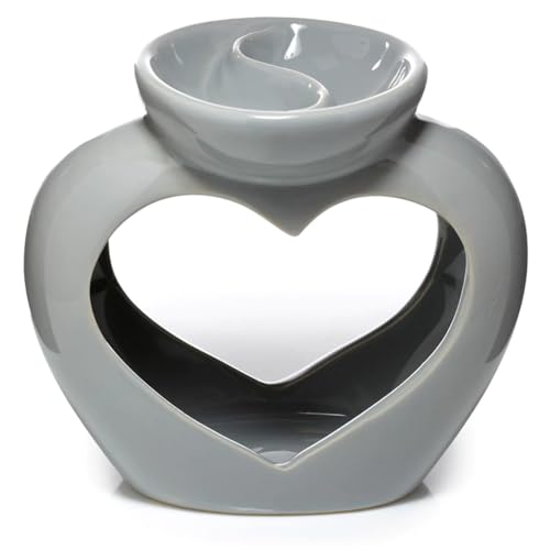 Puckator Brûleur à Huile et Fondant de Cire Avec Séparation-Grau à Form für ätherische Öle, Mehrfarbig, einzigartig von Puckator