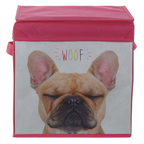 Puckator Canvas Aufbewahrungsbox mit Deckel Französische Bulldogge von Puckator