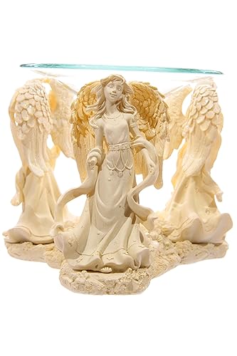 Puckator Cream Angel Ölbrenner, Harz, beige, 12 cm Puckator Cream Angel Ölbrenner, Harz, beige, 12 cm von Puckator