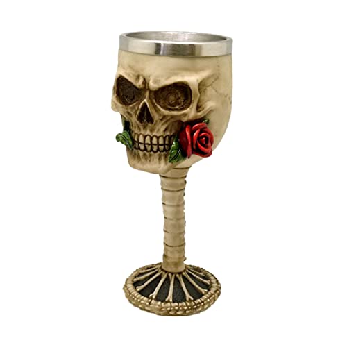 Puckator Dekorativer Kelch - Schädel mit roter Rose Puckator Dekorativer Kelch - Schädel mit roter Rose von Puckator