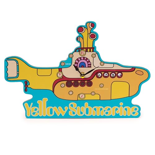 Puckator Geformte Wanduhr - Yellow Submarine - Beatles von Puckator