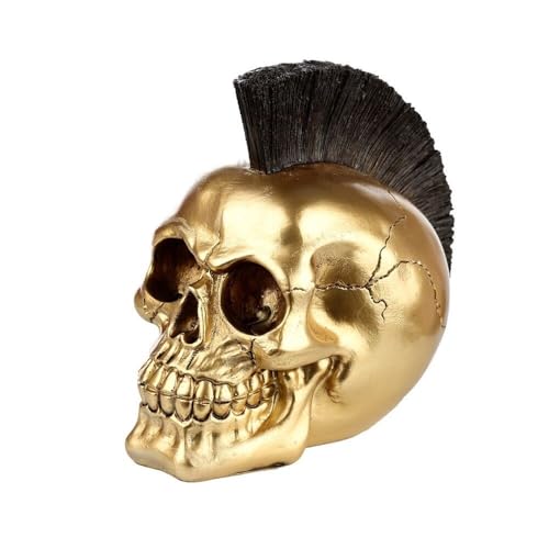 Puckator Gold Punk Mohikaner Totenkopf Figur von Puckator