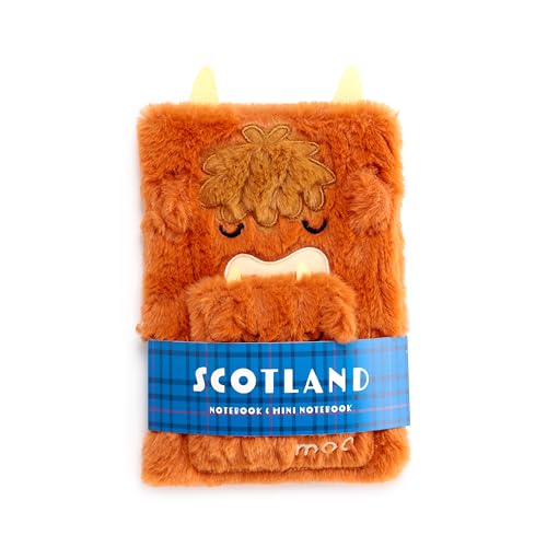 Puckator Highland Coo Plush Notebook with Pouch & Mini Notebook - School Teacher Student Homework Study Planner Notepad - Collage University Essentials Journals Planners Jotter Uni Gifts Supplies Puckator Highland Coo Plush Notebook with Pouch & Mini Notebook - School Teacher Student Homework Study Planner Notepad - Collage University Essentials Journals Planners Jotter Uni Gifts Supplies von Puckator
