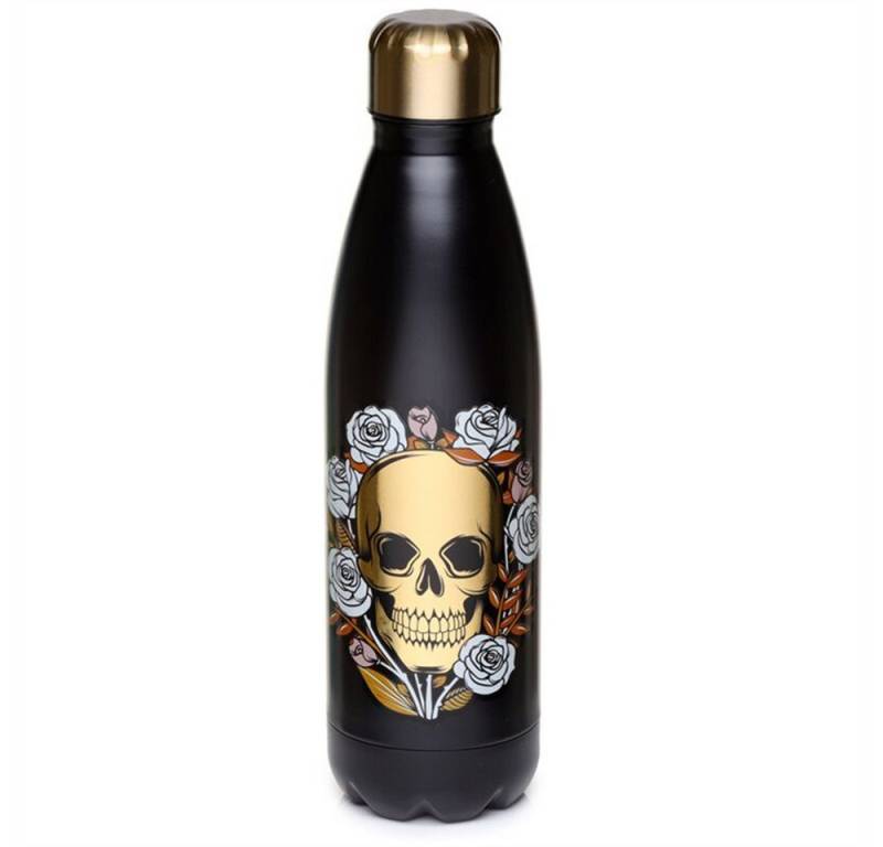 Puckator Isolierflasche Skulls & Roses Totenkopf, Skull, für ca. 500ml von Puckator