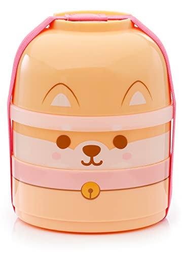 Puckator Bento-Box, rund, unterteilt – Hund Shiba Inu von Puckator