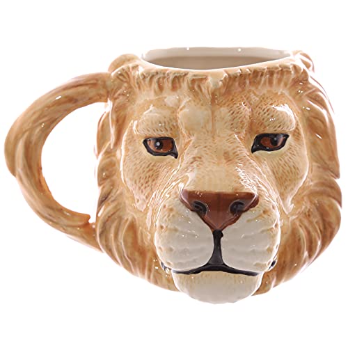 Puckator Löwenkopf geformte Tasse aus Dolomit-Keramik von Puckator