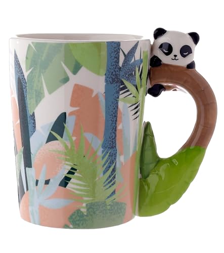 Puckator Pandarama Panda geformter Henkel Tasse aus Dolomit-Keramik von Puckator