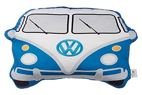 Puckator Plüsch Volkswagen Bulli VW Bus T1 geformtes Blaues Kissen von Puckator