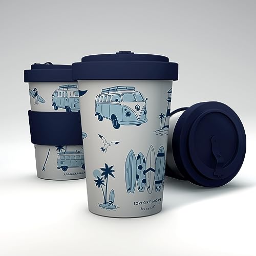 Puckator Reisebecher aus RPET – 400 ml – Explore – Volkswagen T1 von Puckator