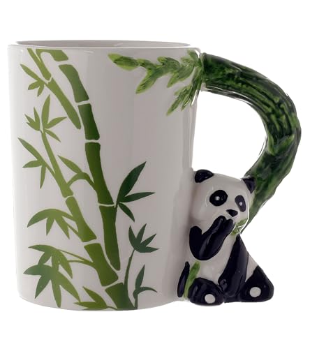 Puckator Panda geformter Henkel Tasse aus Dolomit-Keramik von Puckator