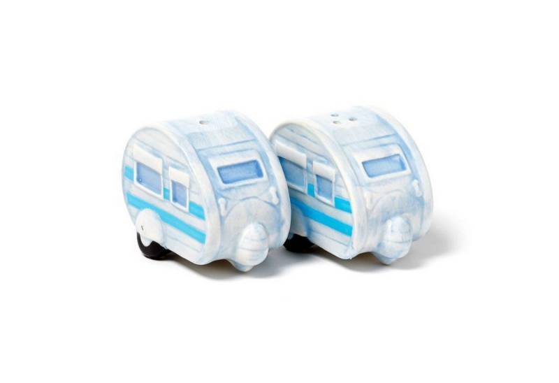 Puckator Salz- / Pfefferstreuer Wohnwagen Salz- und Pfefferstreuer aus Keramik im 2er Set von Puckator