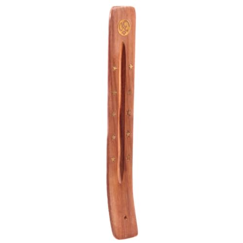Puckator Sheesham Holz Ashcatcher mit Metal Star und Symbol Inlay von Puckator